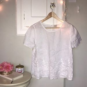 J. Crew 100% linen blouse